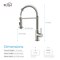 Kibi Aurora Single Handle Pull Down Kitchen Sink Faucet KKF2003BN - alternate 3